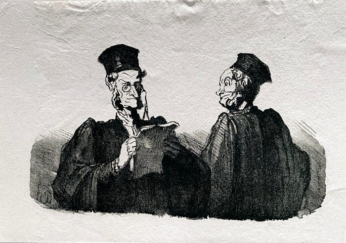 Court Scene de Honoré Daumier, 1918