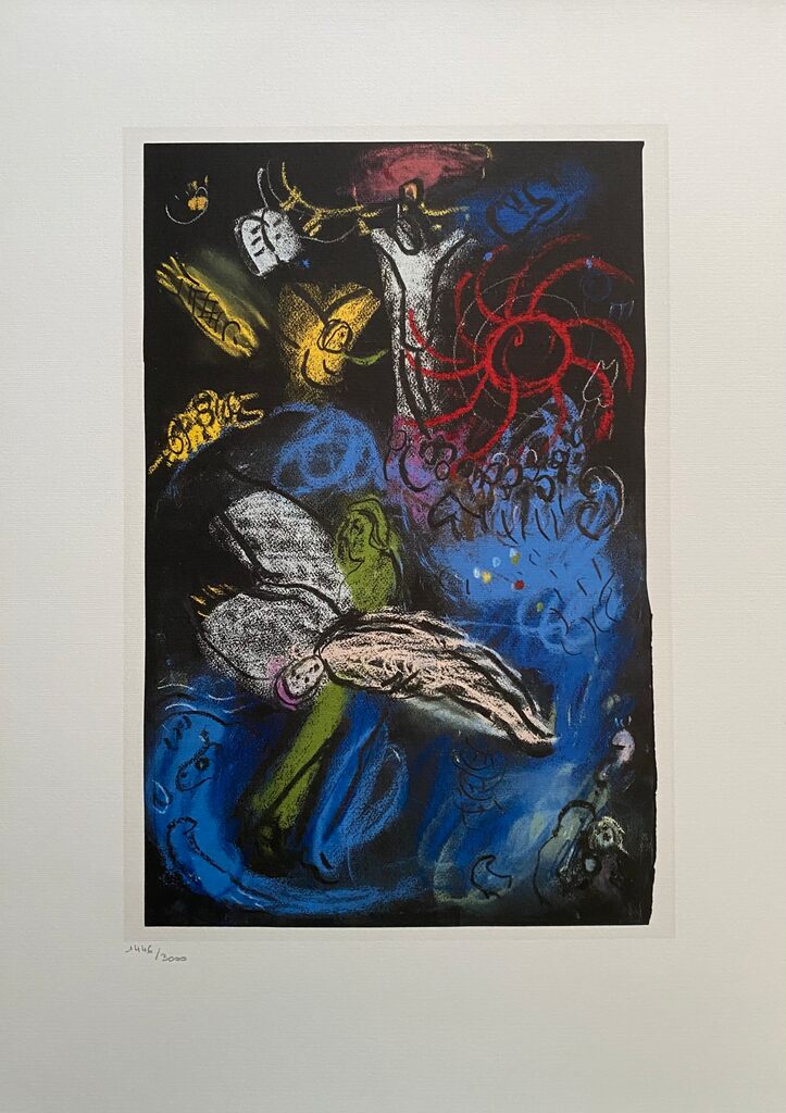 La création de L'homme, Plate 1 & 2 by Marc Chagall, 1986 (view 3)