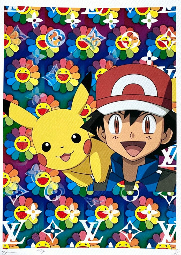 Ash Ketchum with Pikachu by Death NYC, 2024