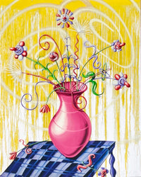Flores Yellow by Kenny Scharf, 2020
