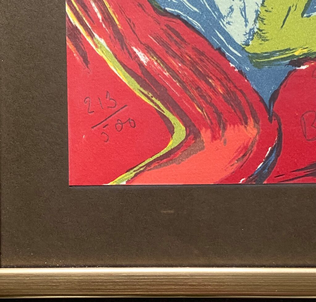 Carte de vœux by Bengt Lindström, c. 1980 (view 3)