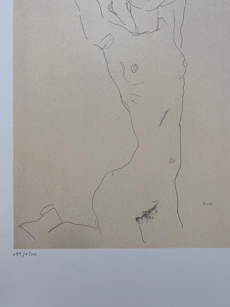 Nude Girl with Arms raised by Egon Schiele, 2007 (view 2)