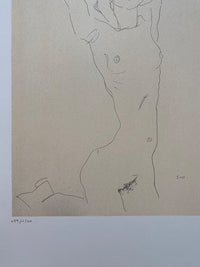 Nude Girl with Arms raised by Egon Schiele, 2007 (view 2)