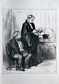 Court Scene by Honoré Daumier, 1918
