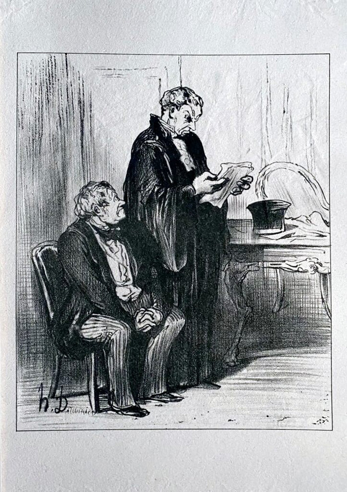 Court Scene de Honoré Daumier, 1918