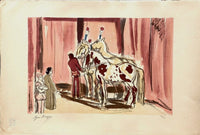 Les chevaux de cirque by Yves Brayer, c. 1950
