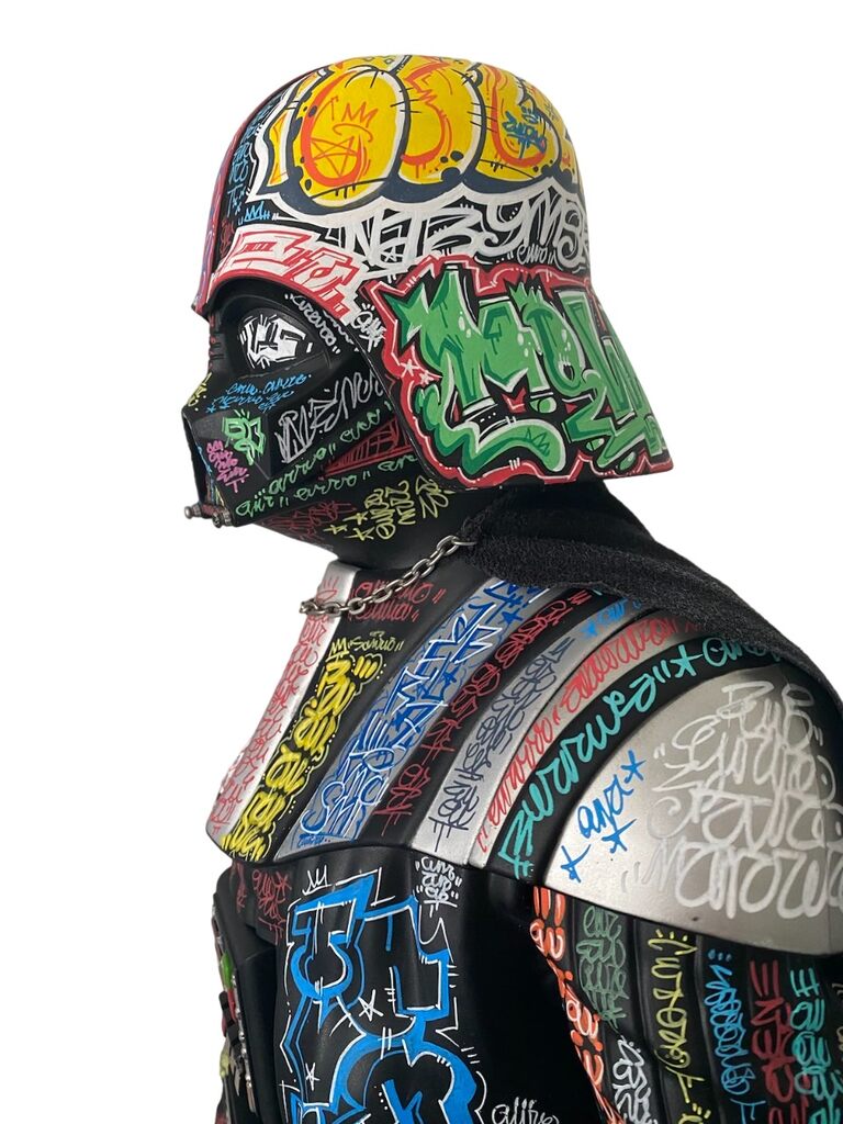 Darth Vader Graffiti d'Alberto Blanchart, 2023 (vue 4)