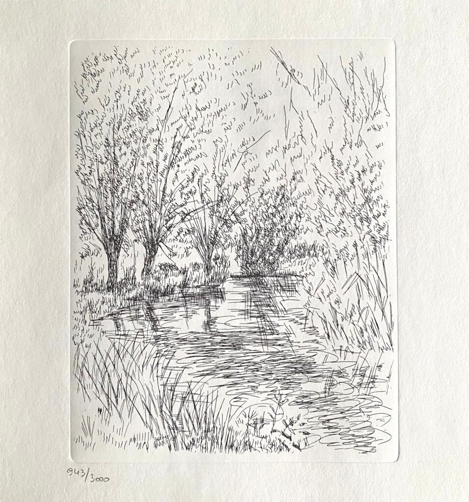Bords d'une rivière d'André Dunoyer de Segonzac, 1969