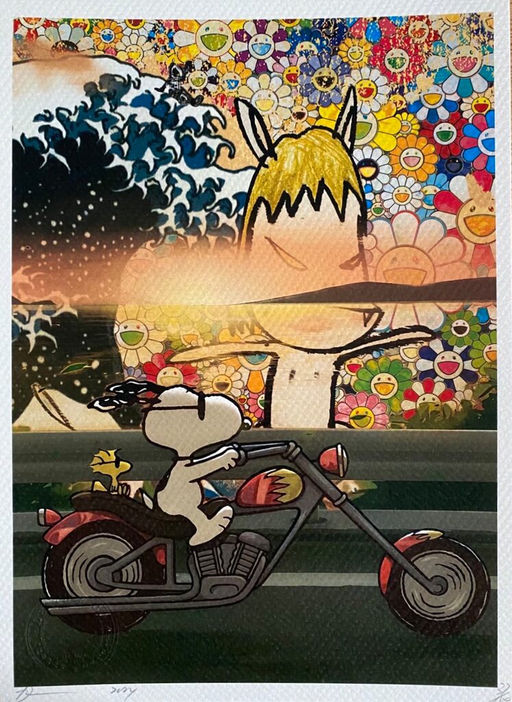 Snoopy on Bike by Death NYC, 2024