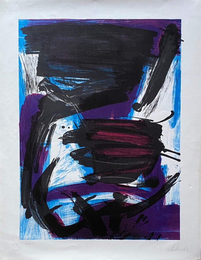 Composition abstraite de Gérard Schneider, vers 1965