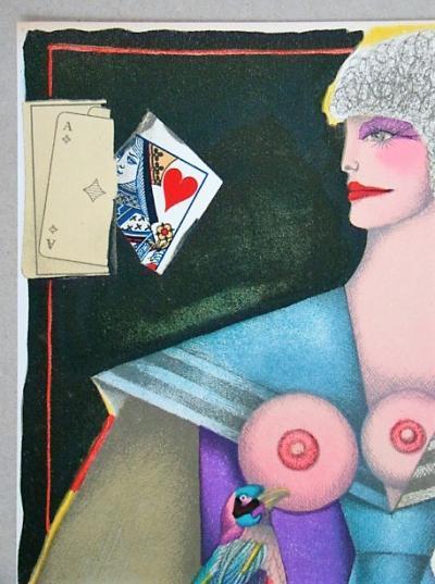 Woman with Bird by Richard Lindner, 1974 (view 2)