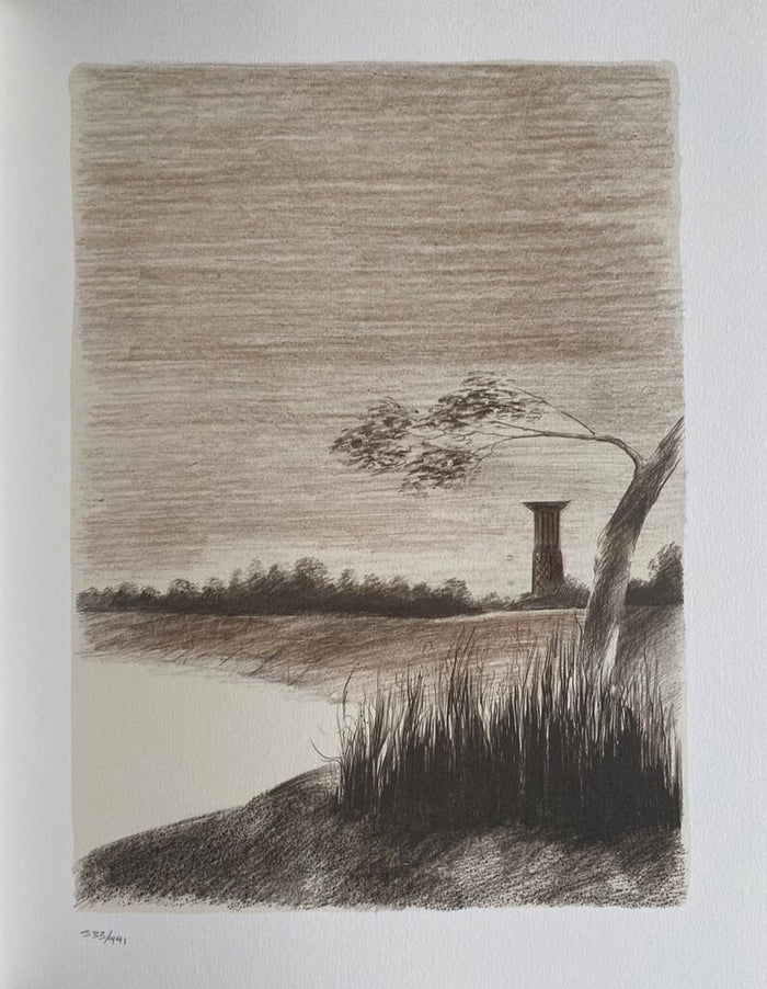 Un barrage avec château d'eau by Pierre Skira, 1978