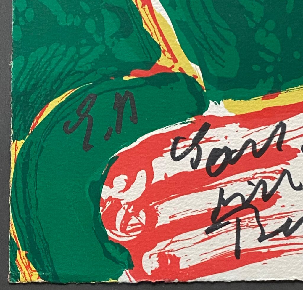 Carte de vœux by Bengt Lindström, c. 1980 (view 2)