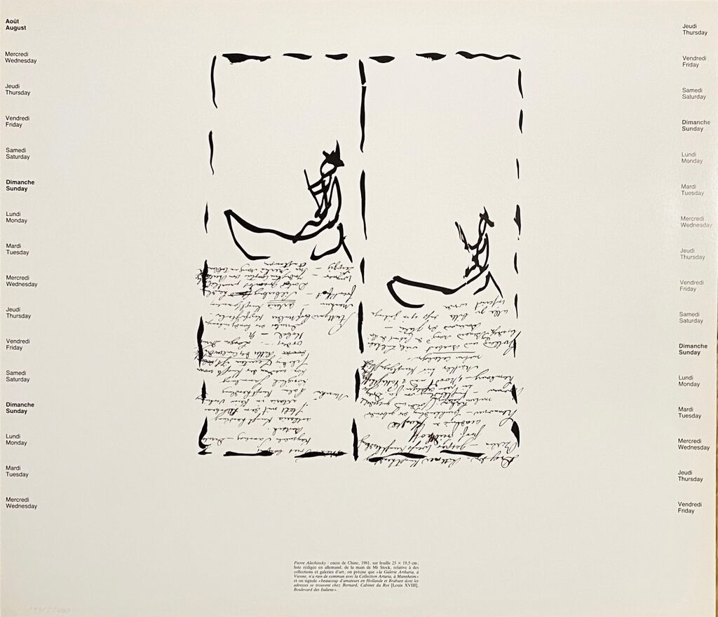 August de Pierre Alechinsky, 1983