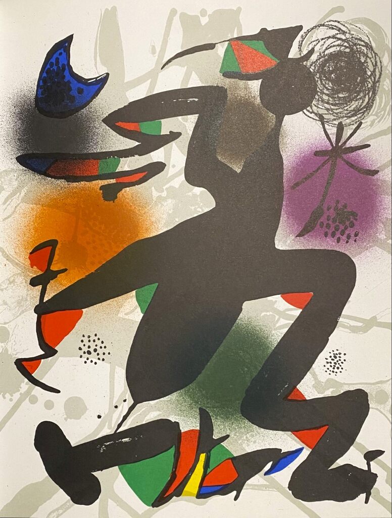 Lithographie originale IV by Joan Miró, 1977