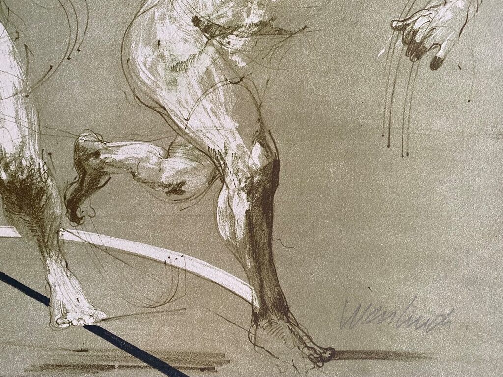 Composition with 2 Figures de Claude Weisbuch, vers 1980 (vue 3)