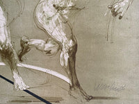Composition with 2 Figures de Claude Weisbuch, vers 1980 (vue 3)