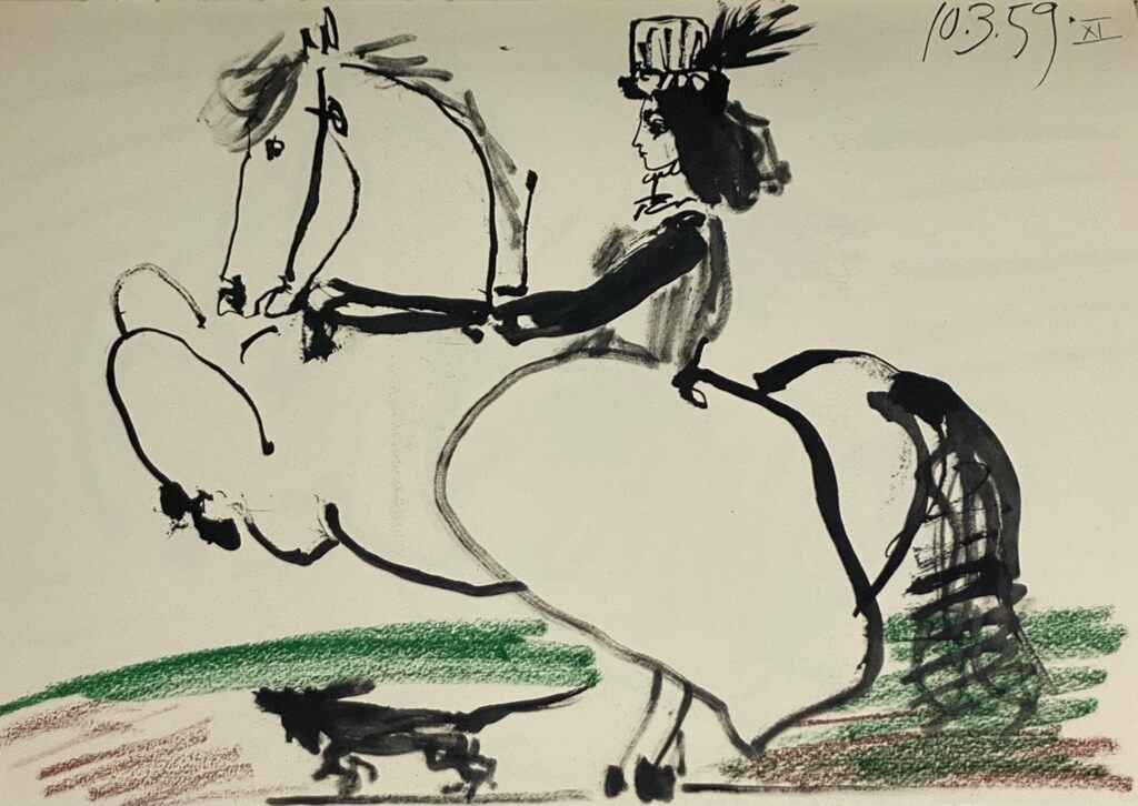La cavalière XI de Pablo Picasso, 1961