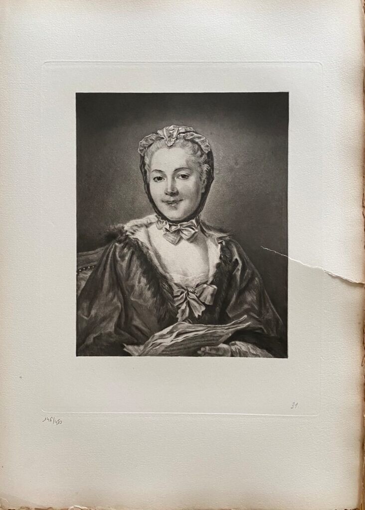 Portrait de Marguerite Le Comte by Maurice-Quentin de La Tour, 1908