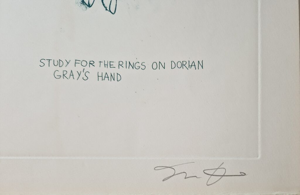 Study for the Rings on Dorian Gray's Hand de Jim Dine, 1968 (vue 3)