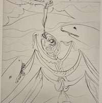 The Old Man and the Sea - The Struggle de Salvador Dalí, 1974 (vue 2)