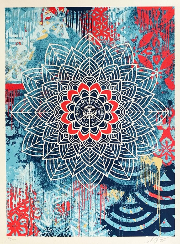 Chaos Mandala 2 by Shepard Fairey, 2025