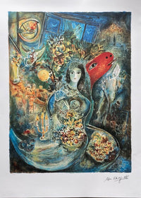 La mariée aux fleurs de Marc Chagall, 1989
