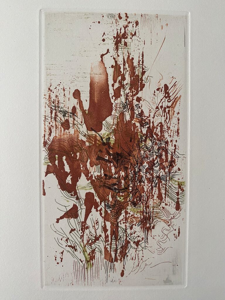 Untitled (brown) by Zao Wou-Ki 趙無極, 1962 (view 2)