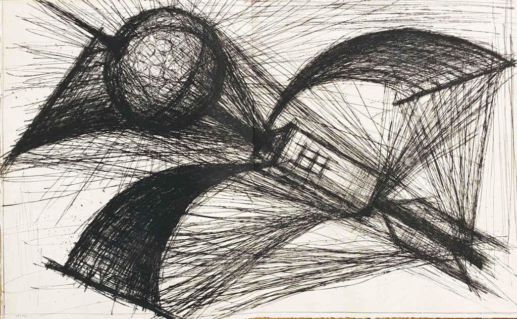 La machine pour aller dans le Soleil de Bernard Buffet, 1958