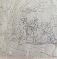 Paysans bretons devant des chaumières by Eugène Boudin, c. 1860 (view 3)