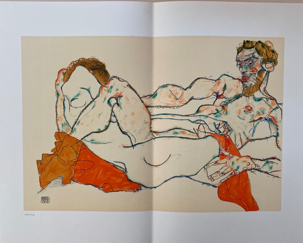 Reclining Male and Female Nude, Entwined d'Egon Schiele, 2007