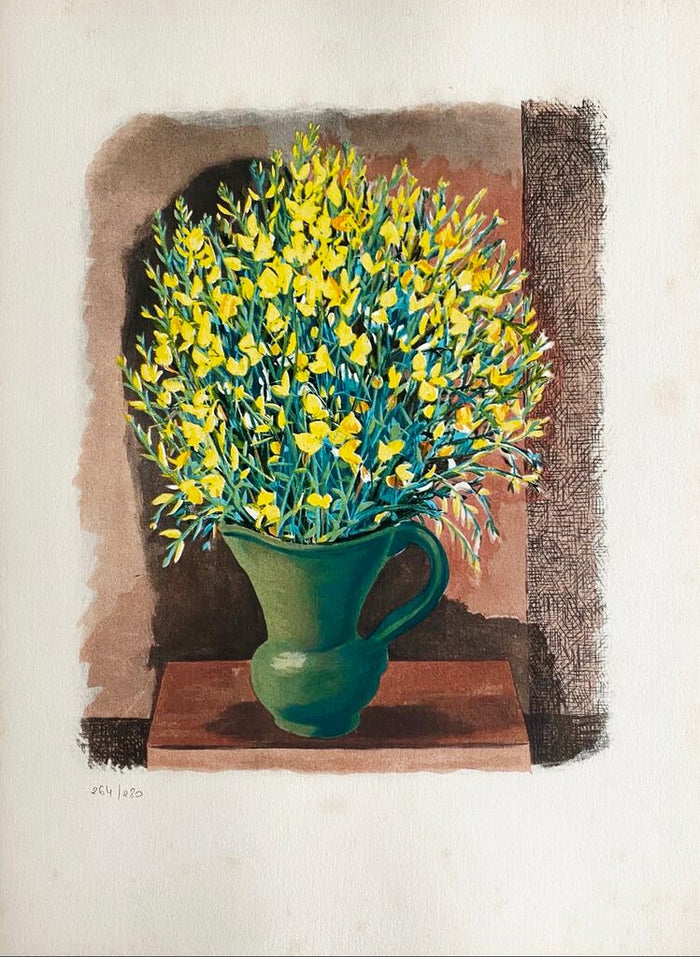 Bouquet de fleurs jaunes de Moïse Kisling, 1954