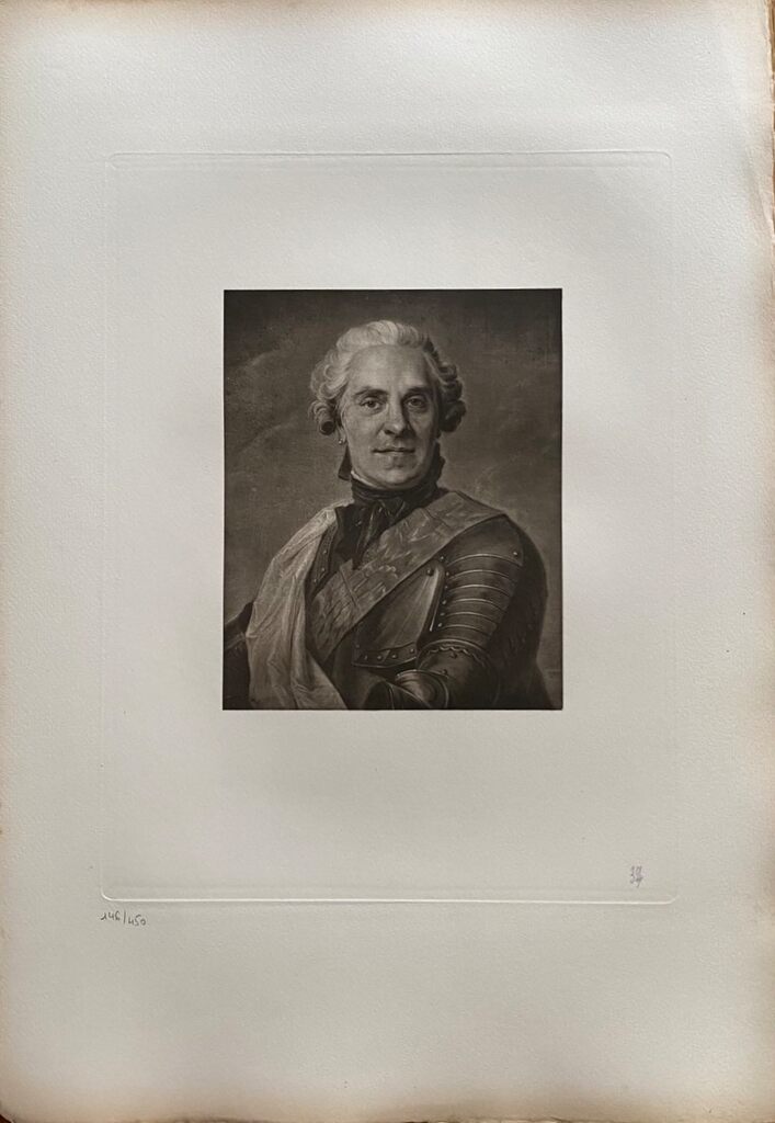 Portrait du Maréchal de Saxe by Maurice-Quentin de La Tour, 1908