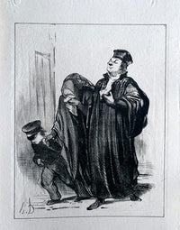 Court Scene by Honoré Daumier, 1918