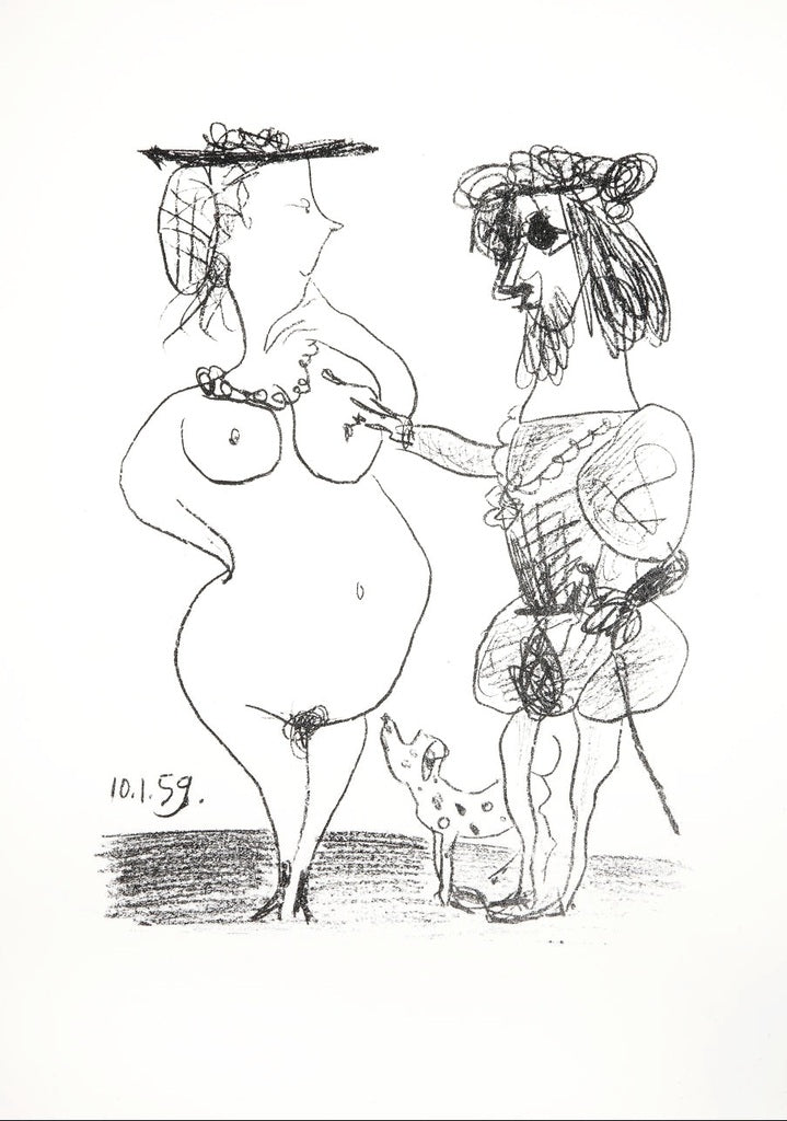 Le seigneur et la dame de Pablo Picasso, 1972