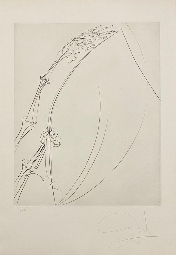 The Old Man and the Sea - The Rod by Salvador Dalí, 1974