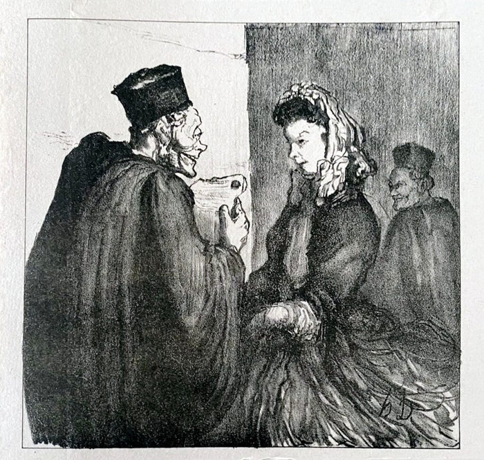 Court Scene de Honoré Daumier, 1918