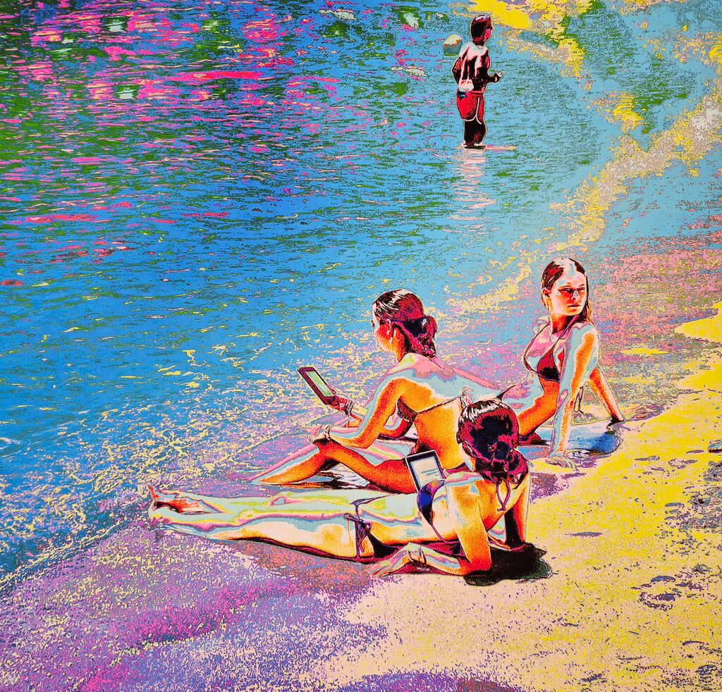 Filles à la plage by Pellarose, 2025 (view 3)
