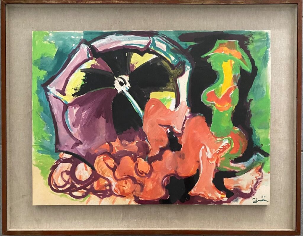 Les baigneuses au parasol d'Edouard Pignon, 1971