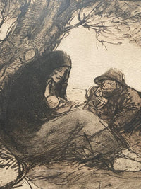 Halte des vagabonds by Théophile Alexandre Steinlen, c. 1914 (view 2)