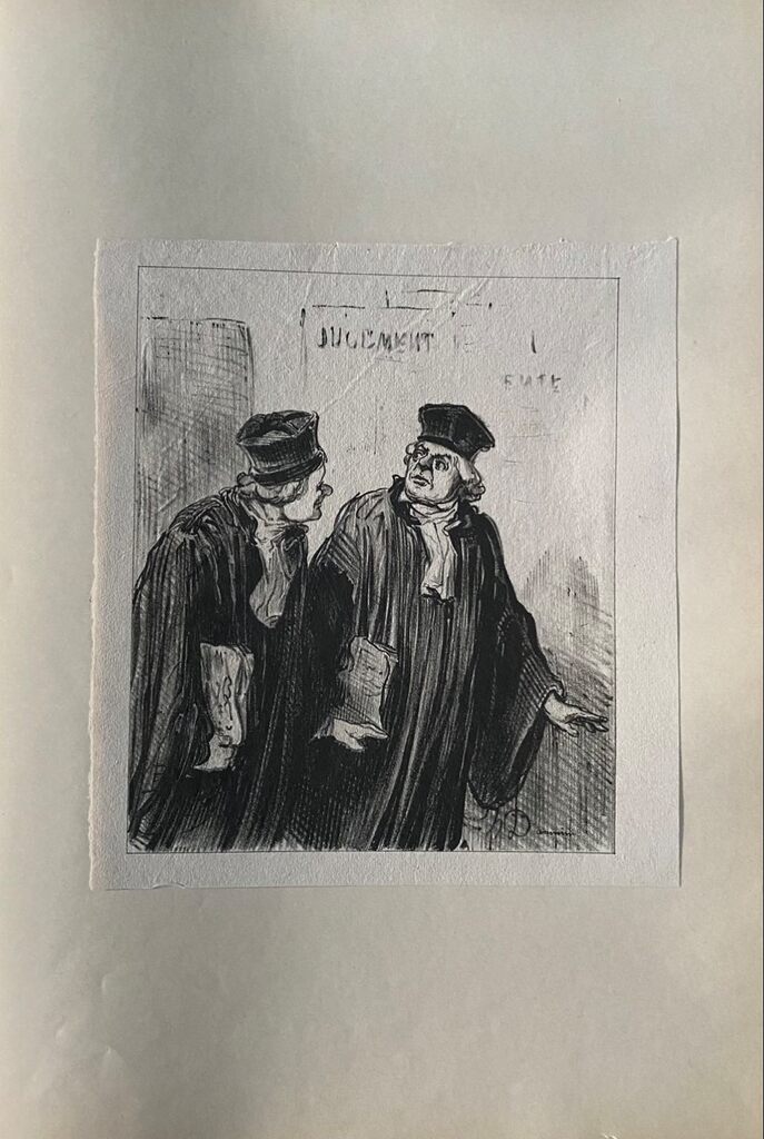 Court Scene de Honoré Daumier, 1918 (vue 2)