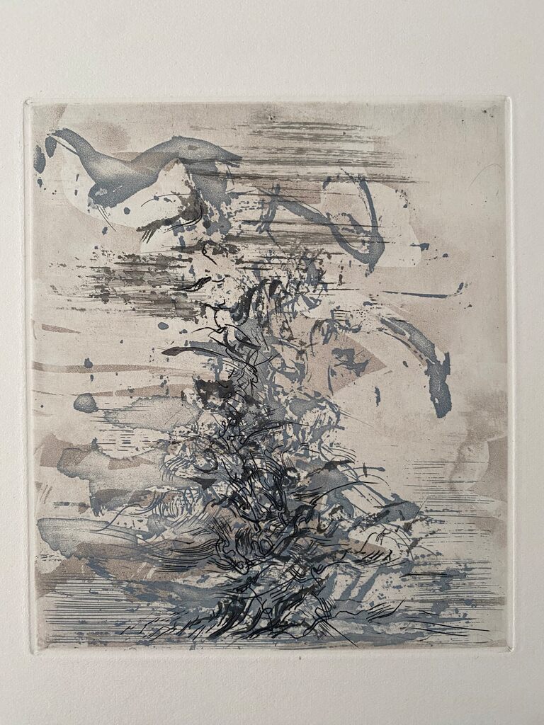 Untitle (bleu) de Zao Wou-Ki 趙無極, 1962 (vue 2)