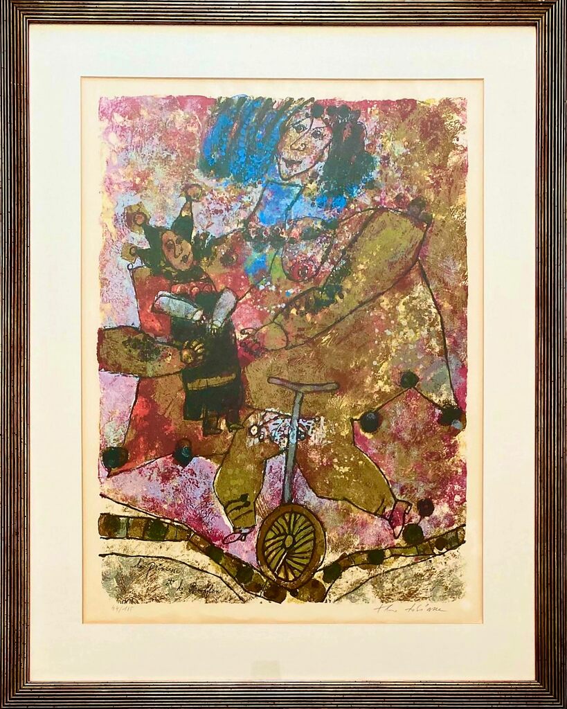 La Princesse et le Bouffon by Theo Tobiasse, c. 1978