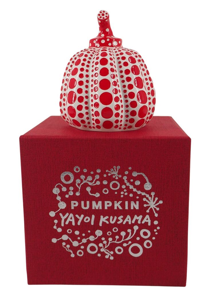 Red and White Pumpkin by Yayoi Kusama, c. 2015 (view 4)