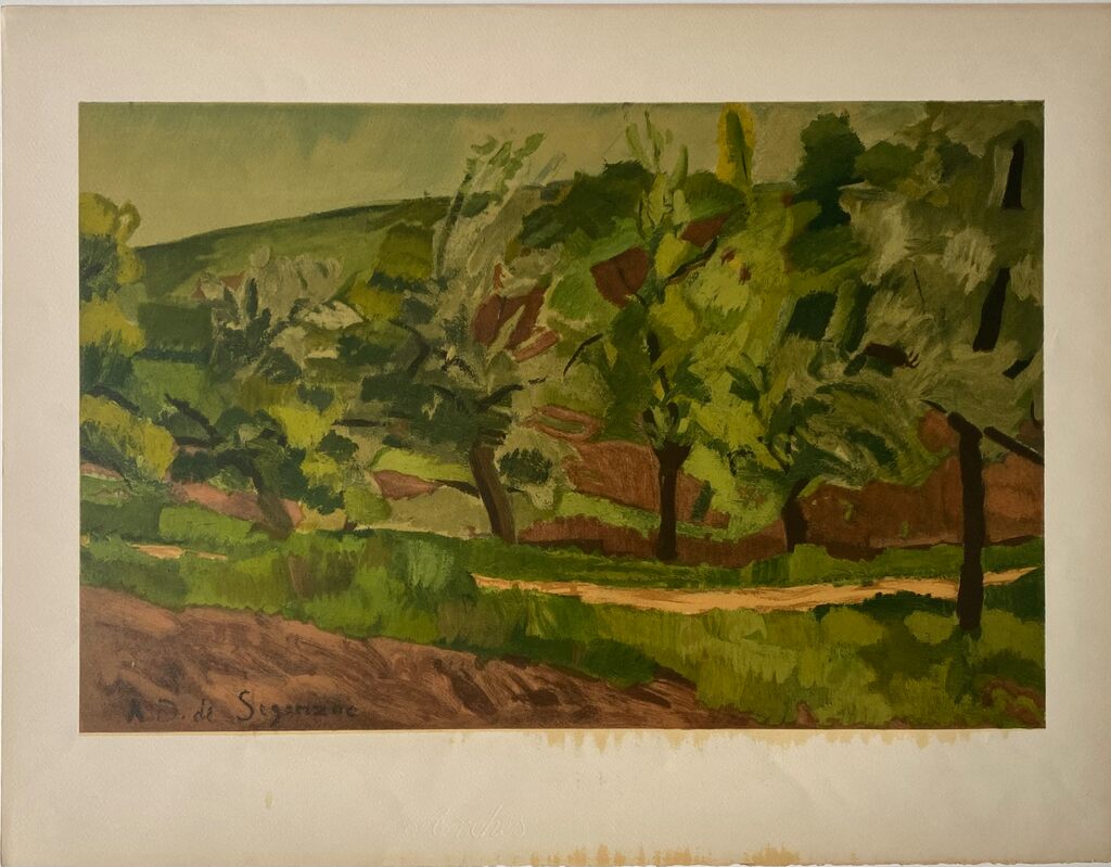 Paysage à la route (Périgny 1912-1913) by André Dunoyer de Segonzac, 1967