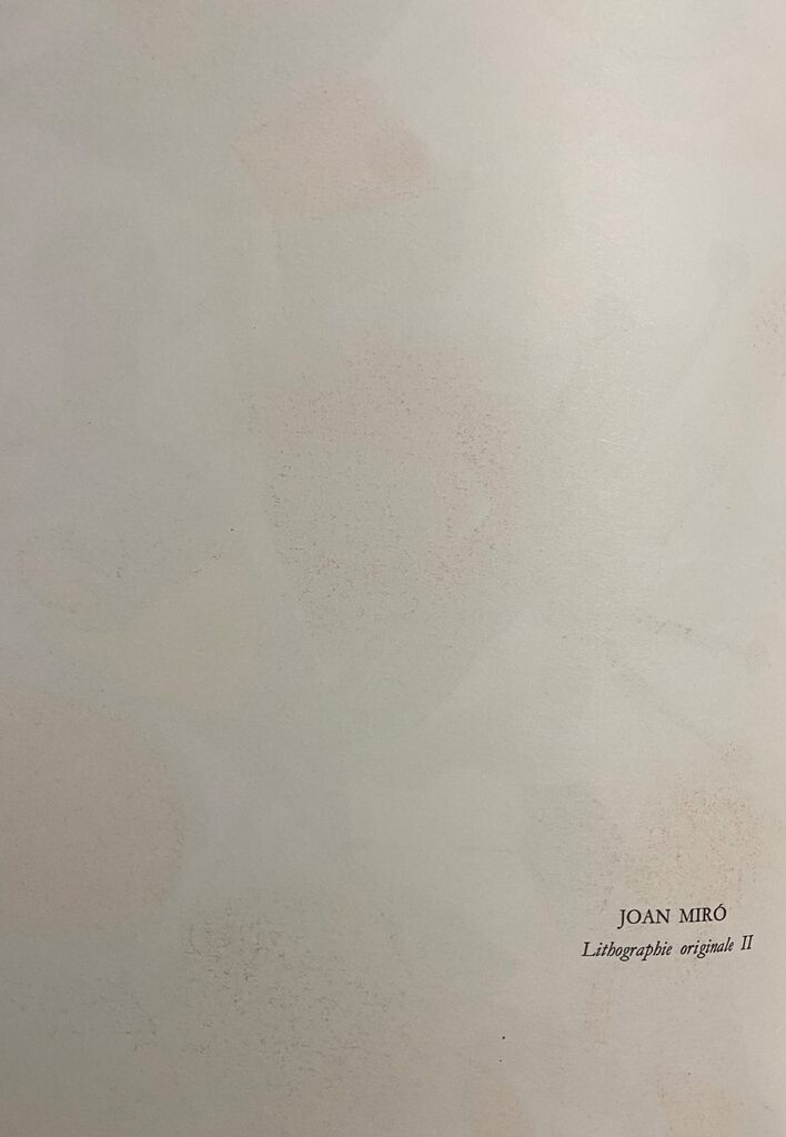 Lithographie originale II de Joan Miró, 1977 (vue 2)