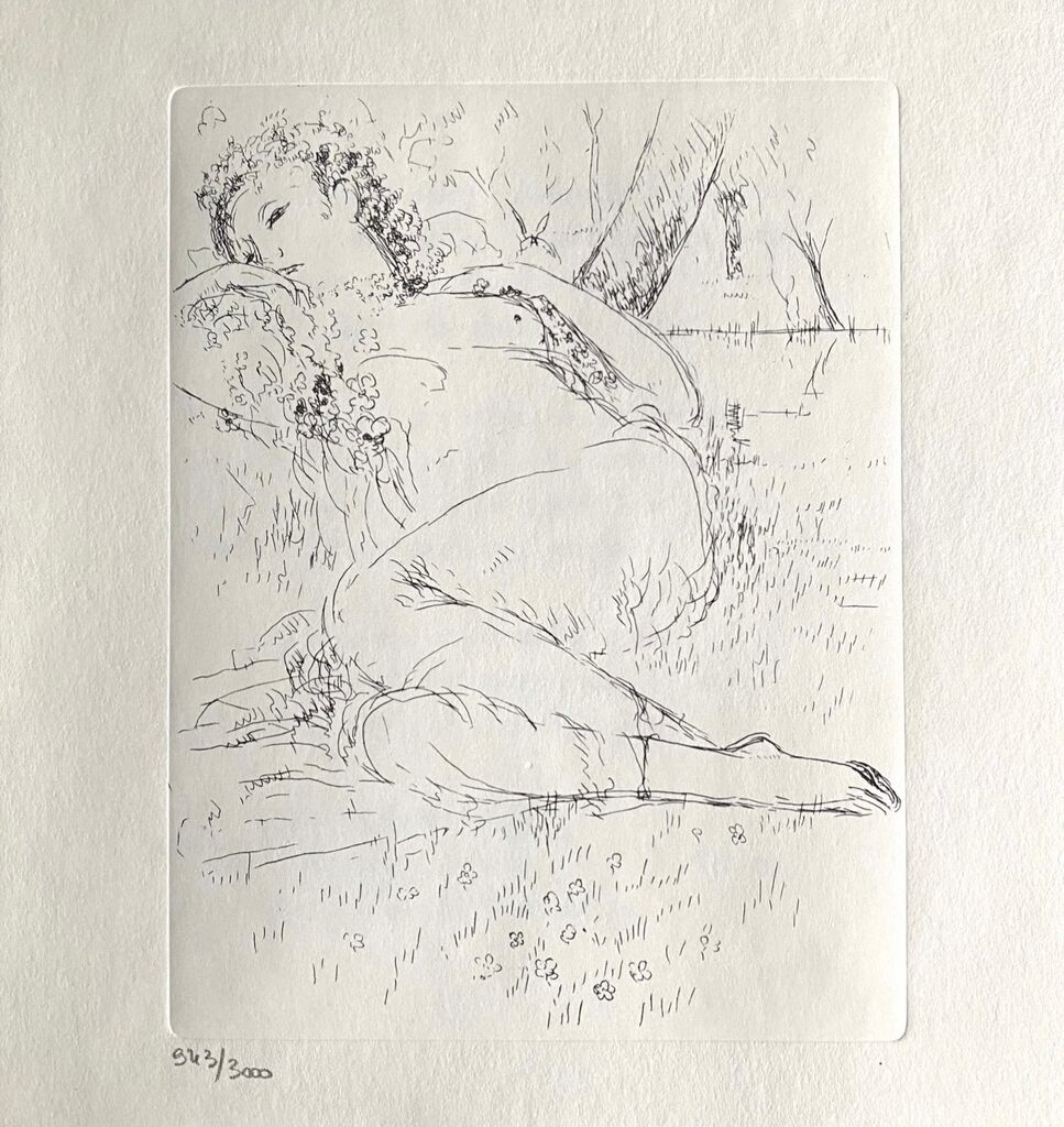 Nu allongé d'André Dunoyer de Segonzac, 1969