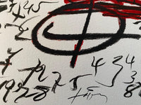 Jambes et chiffres by Antoni Tàpies, 1984 (view 3)