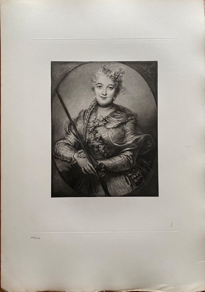 Portrait de Mme Barbe Aubourg, Marquise de Boury de Charles-Antoine Coypel, 1908