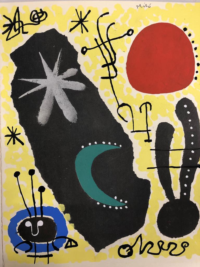 Papier collé de Joan Miró, 1956